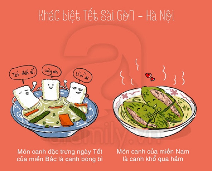 différence Têt Vietnam soupe